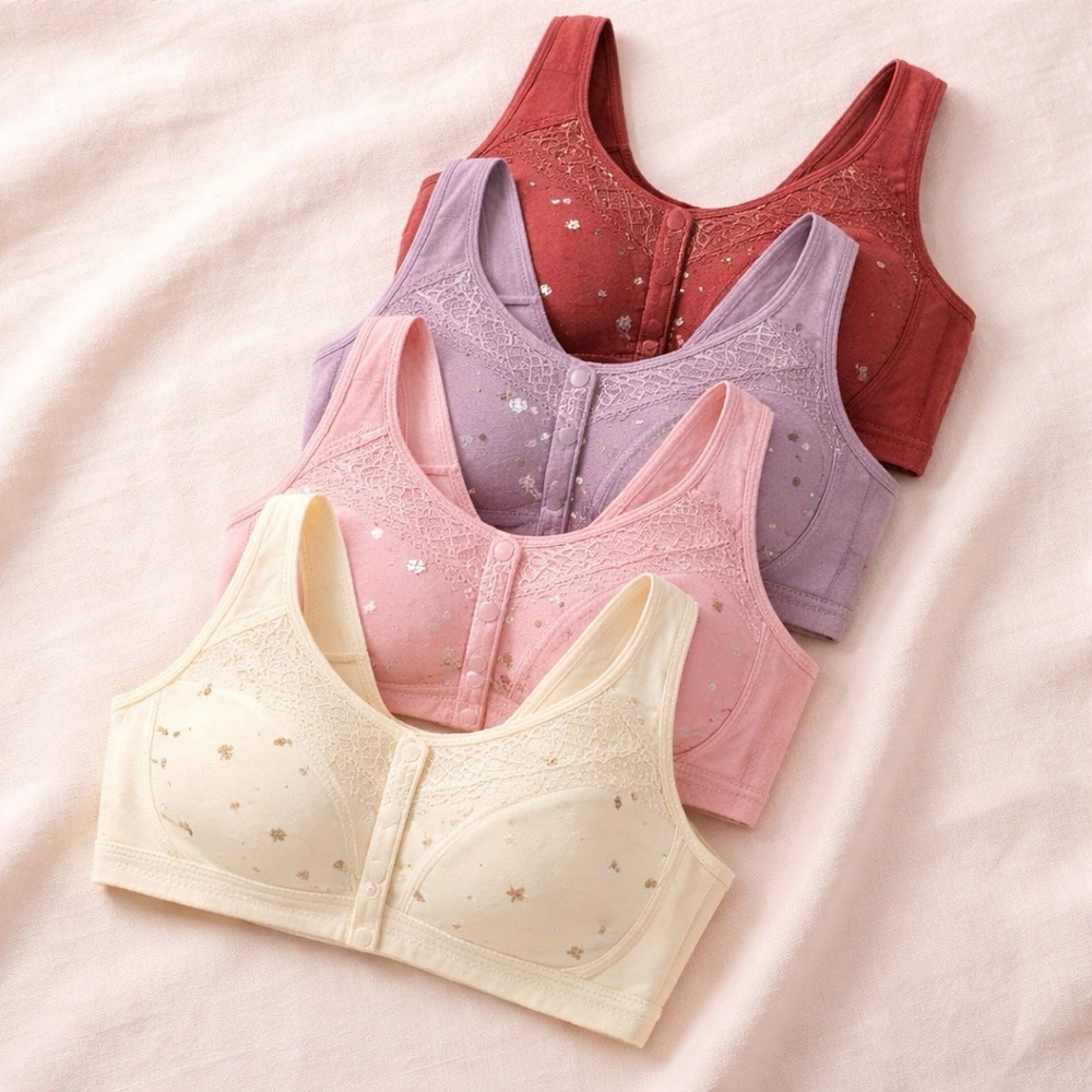 Women's Wireless Front Closure Bra Set of 4 Size 3x